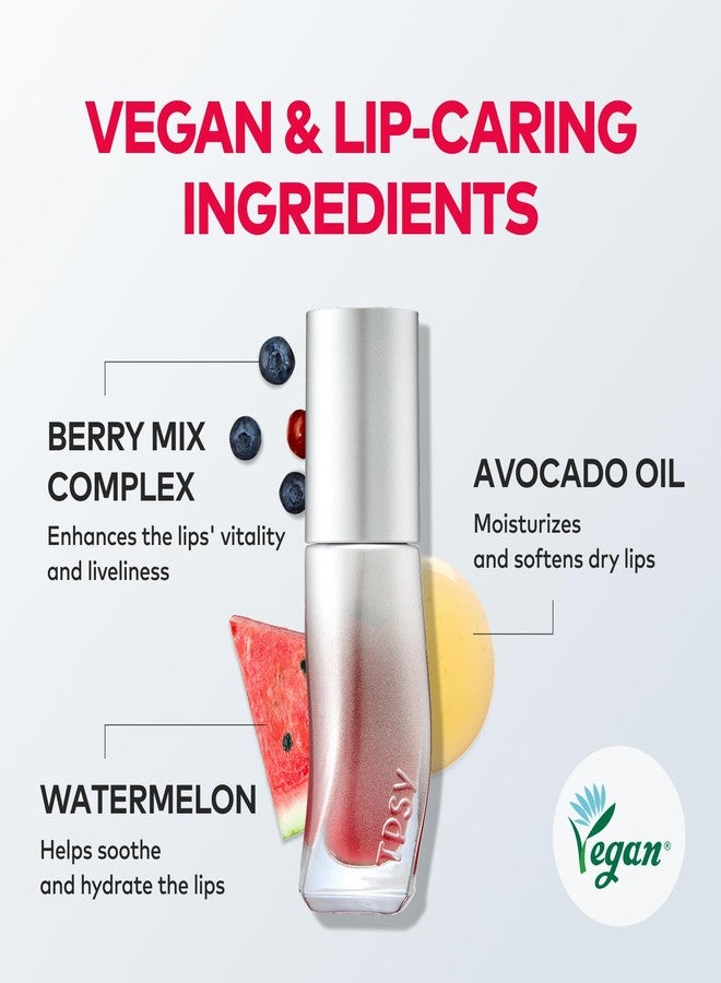 TPSY Juicy Lip Plumper (06 Unpredict) - Cranberry Plum, Tinted Lip Plumping Gloss, Volumizing & Hydrating, for Fuller Lips, Non-Sticky Glossy Finish, Vegan - Image 4